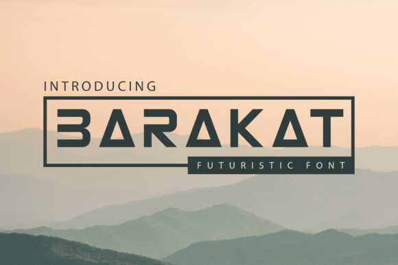 Barakat Font for Bold, Futuristic Campaign Headlines