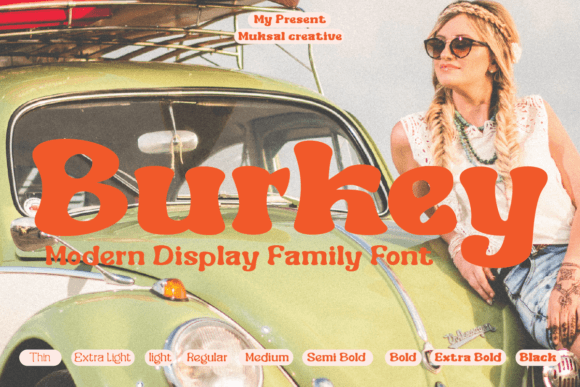 Burkey Font: Vintage Display Fonts for Campaign Design