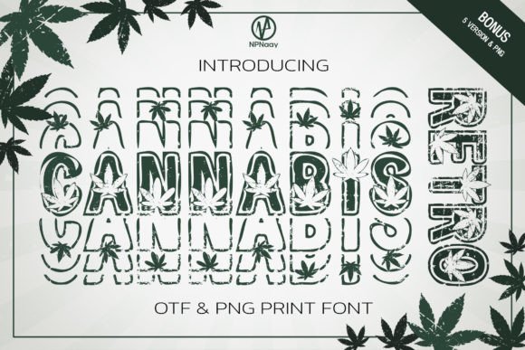 Cannabis Retro Font for Bold, Trendy Brand Identity