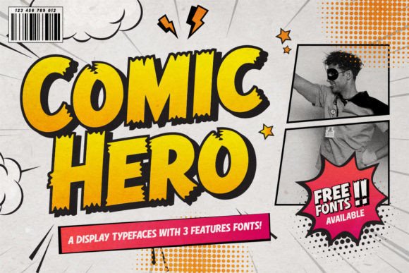 Comic Hero Font for Playful, Strong Branding