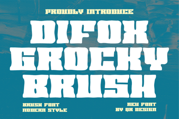 Difox Grocky Brush: A Bold Display Font for Editorial Impact