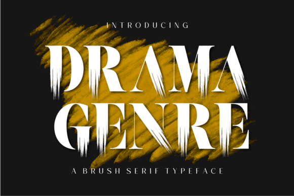 Drama Genre Serif Brush Font for Bold Campaign Headlines