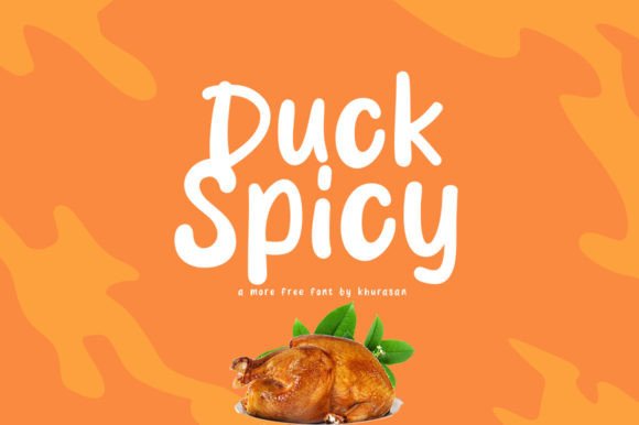Duck Spicy Font: Cute Handwritten Display Typeface for Campaigns