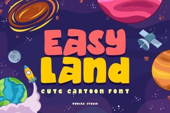 Easy Land: A Playful Display Font for Campaigns That Pop