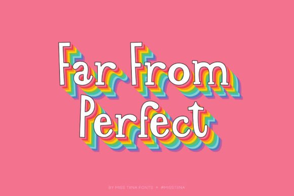 Far from Perfect Font: A Joyful Display Typeface for Editorial Design