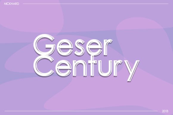 Geser Century: A Clean Display Font for Modern Branding