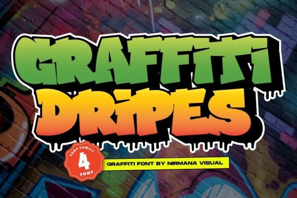 Graffiti Dripes: A Bold Display Font for Scroll-Stopping Brand Campaigns