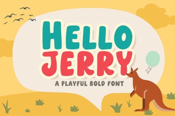Hello Jerry Display Font for Playful, Bold Branding