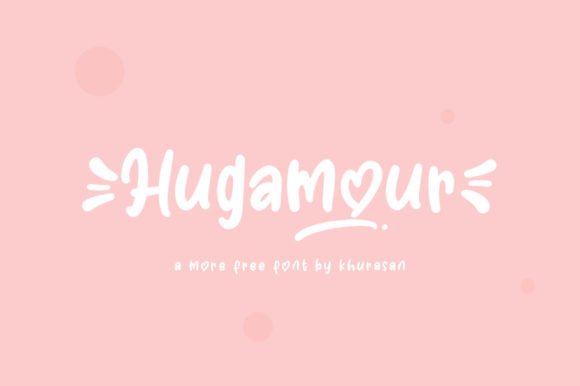 Hugamour Font: A Quirky Display Typeface for Handmade Brands