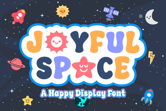 Joyful Space Display Font for Playful Branding
