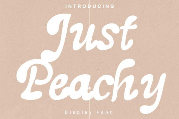 Just Peachy: A Whimsical Display Font for Editorial Design