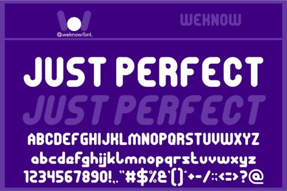 Just Perfect Display Font for Creative Makers