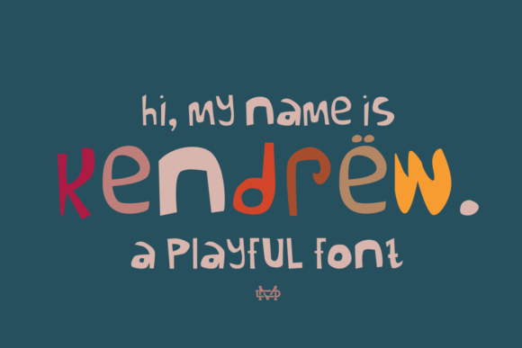 Kendrew Display Font for Joyful Digital Branding