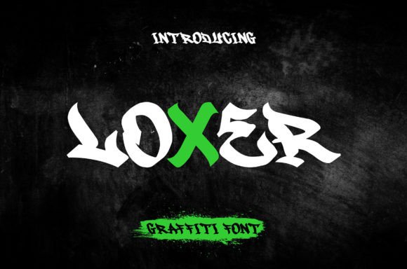 Loxer Font for Urban Brand Identity and Street-Style Design