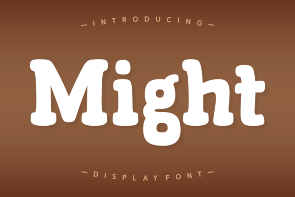 Might Font: Bold, Playful Display Fonts for Makers