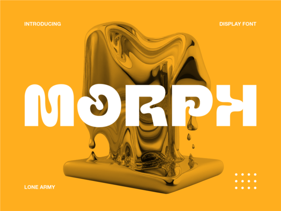 Morph Font: A Bold Sans Display Typeface with Liquid Flow