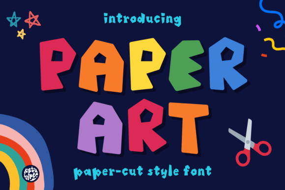 Paper Art: A Playful Display Font for Editorial Design