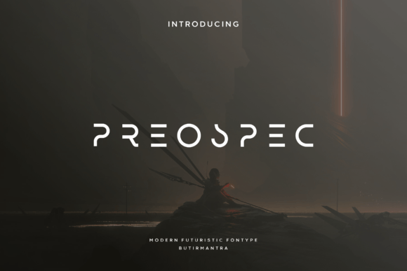 Preospec Font: Modern & Elegant Display Typeface for Crafters