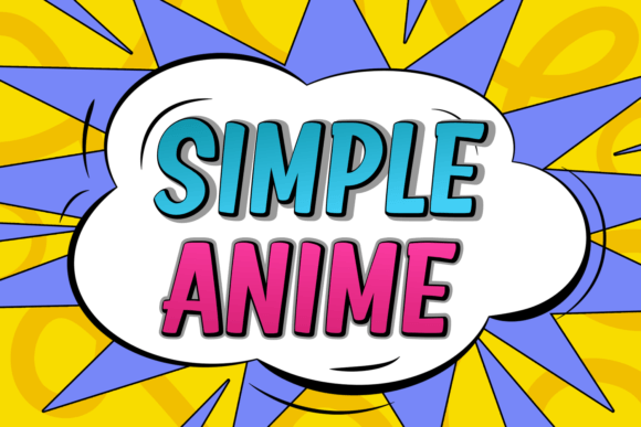 Simple Anime: A Bold Display Font for Modern Designers
