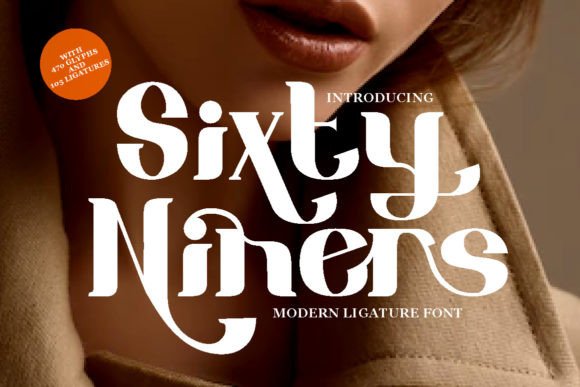 Sixty Niners Display Font for Handmade Branding