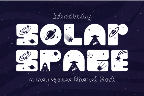 Solar Space Font: A Futuristic Display Font for Makers