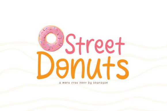 Street Donuts Font: Cute Modern Display Typeface for Makers