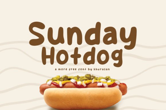 Sunday Hotdog: A Cute Handwritten Font for Small Business Branding
