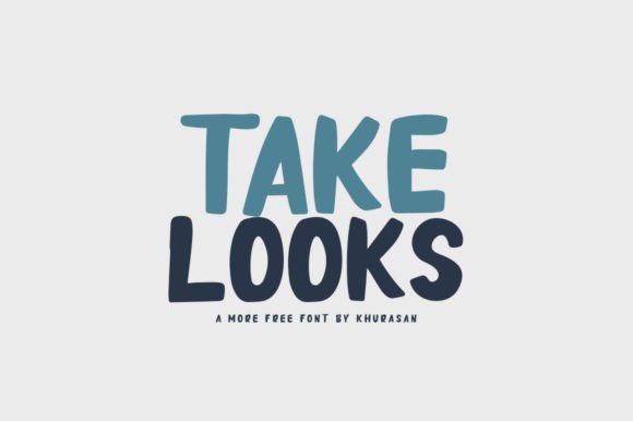 Take Looks Font: A Modern Display Typeface for Editorial Design