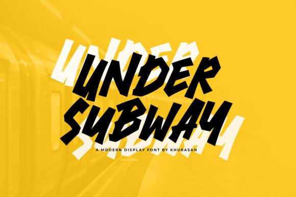Under Subway: A Bold Handwritten Display Font for Digital Brands