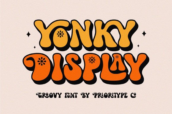 Yonky Display: A Vintage-Inspired Display Font for Retro Campaigns